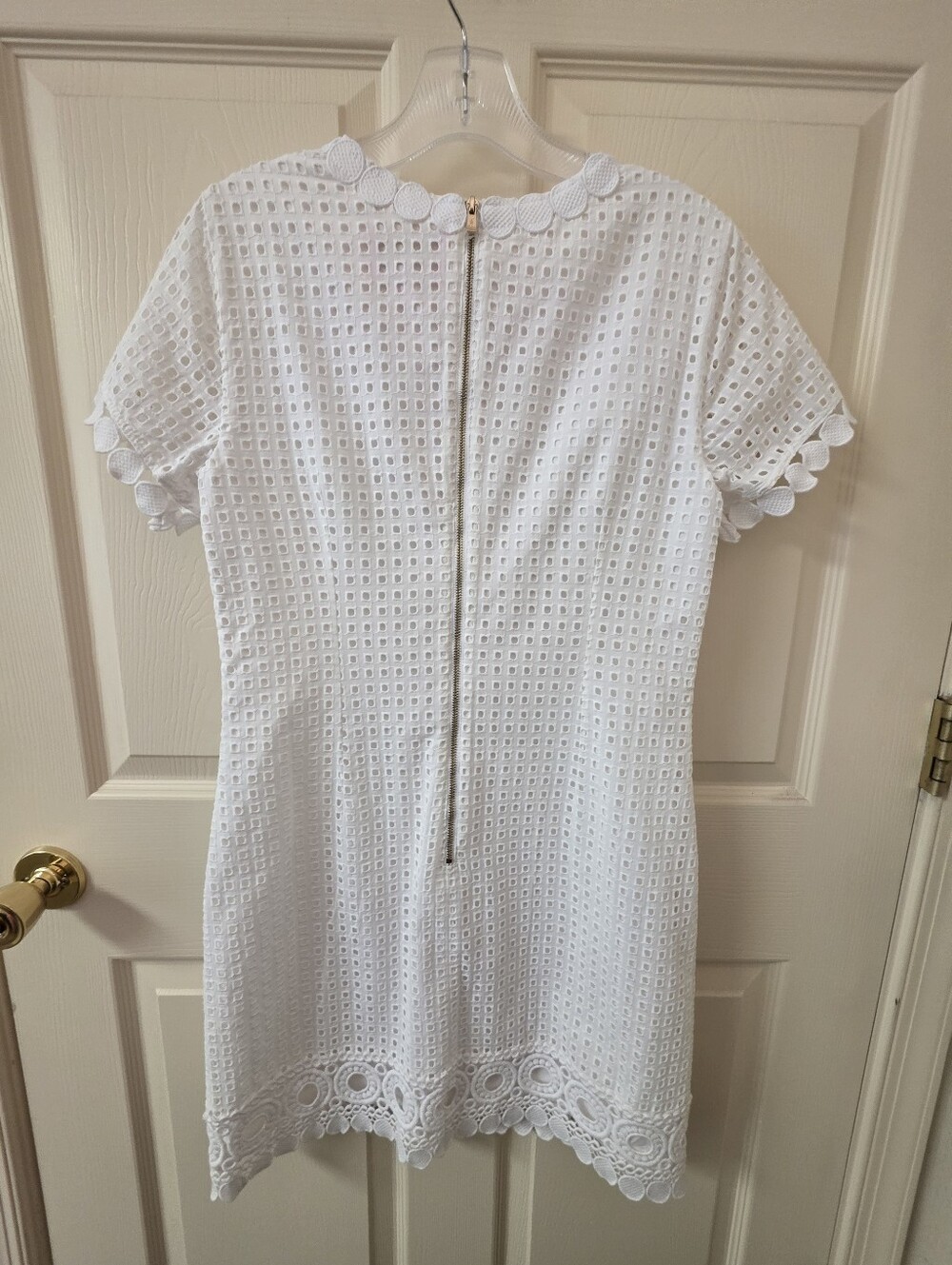 New With Tags Lilly Pulitzer Jennifer Shift White Eyelet Dress Size 6 - Picture 7 of 9